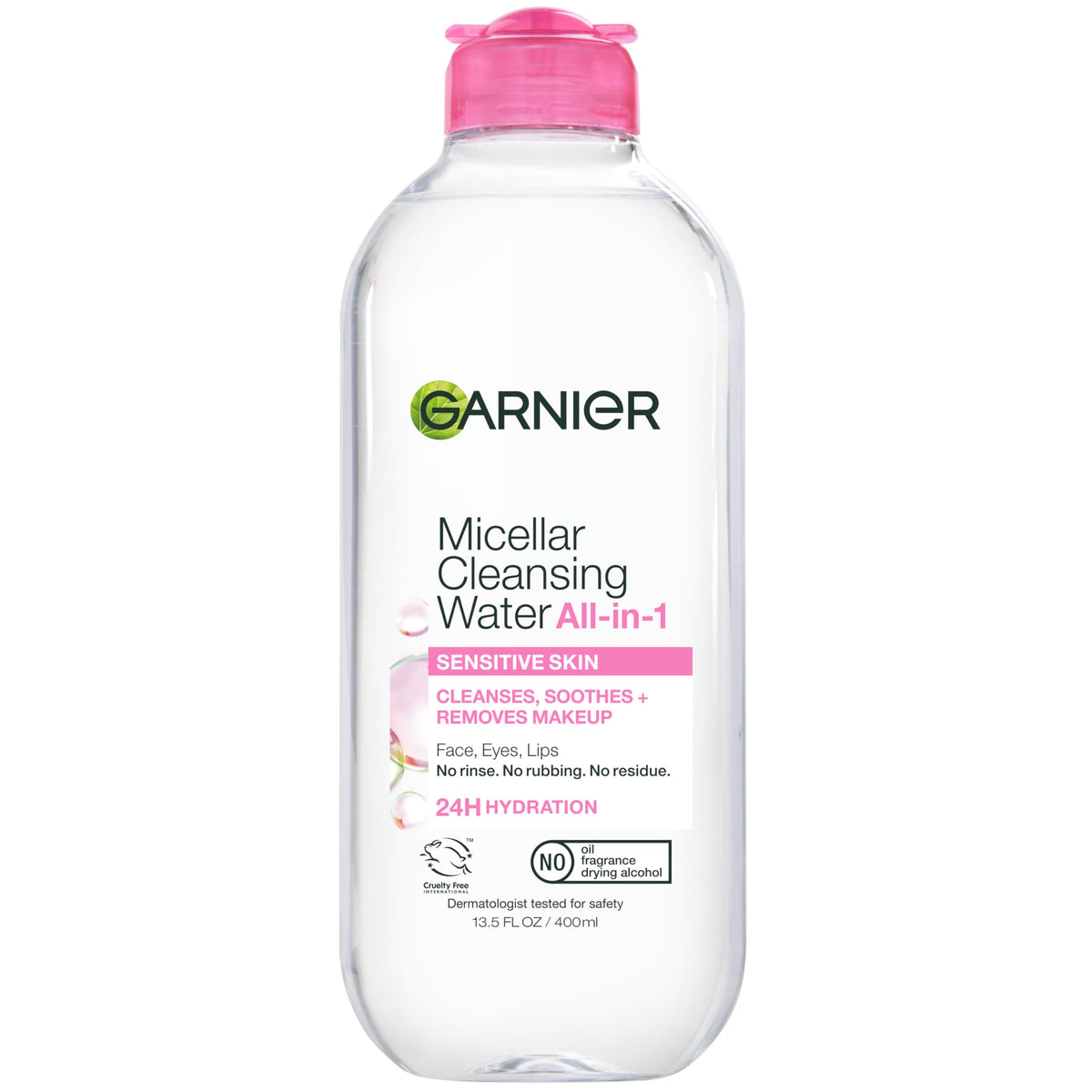 Garnier Micellar Water 400mL front view with label