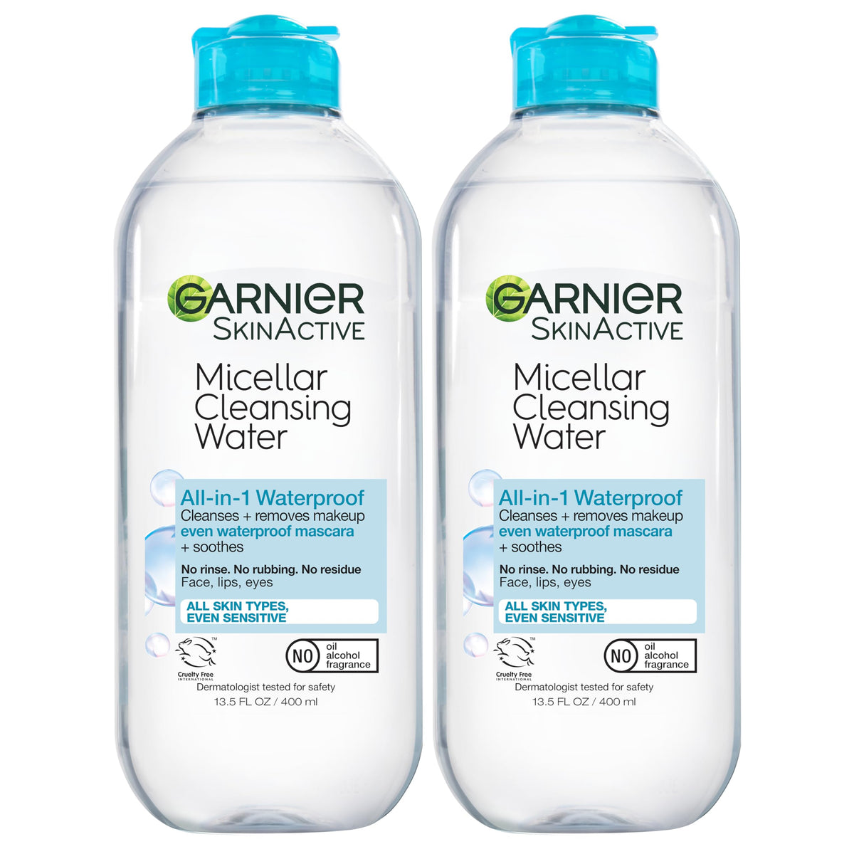 Garnier Micellar Water 400mL front view with packaging