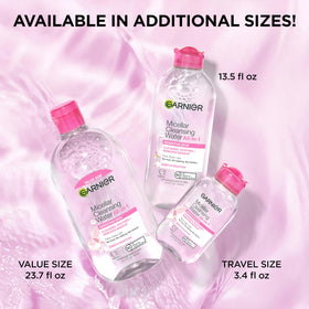 Garnier Micellar Water 400mL on a vanity table