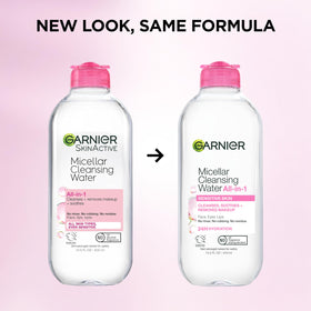 Garnier Micellar Water 400mL product packaging on a white background