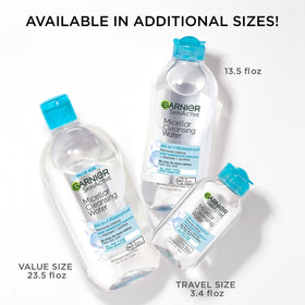 Garnier Micellar Water 400mL with makeup products