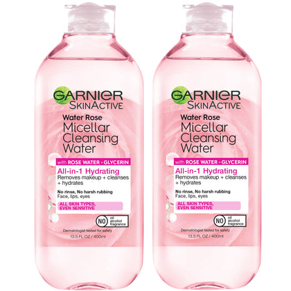 Garnier Micellar Water with Rose Water 400mL front view