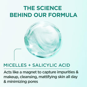 Garnier Micellar Water with Salicylic Acid in lifestyle setting