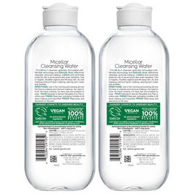 Garnier Micellar Water with Salicylic Acid on vanity