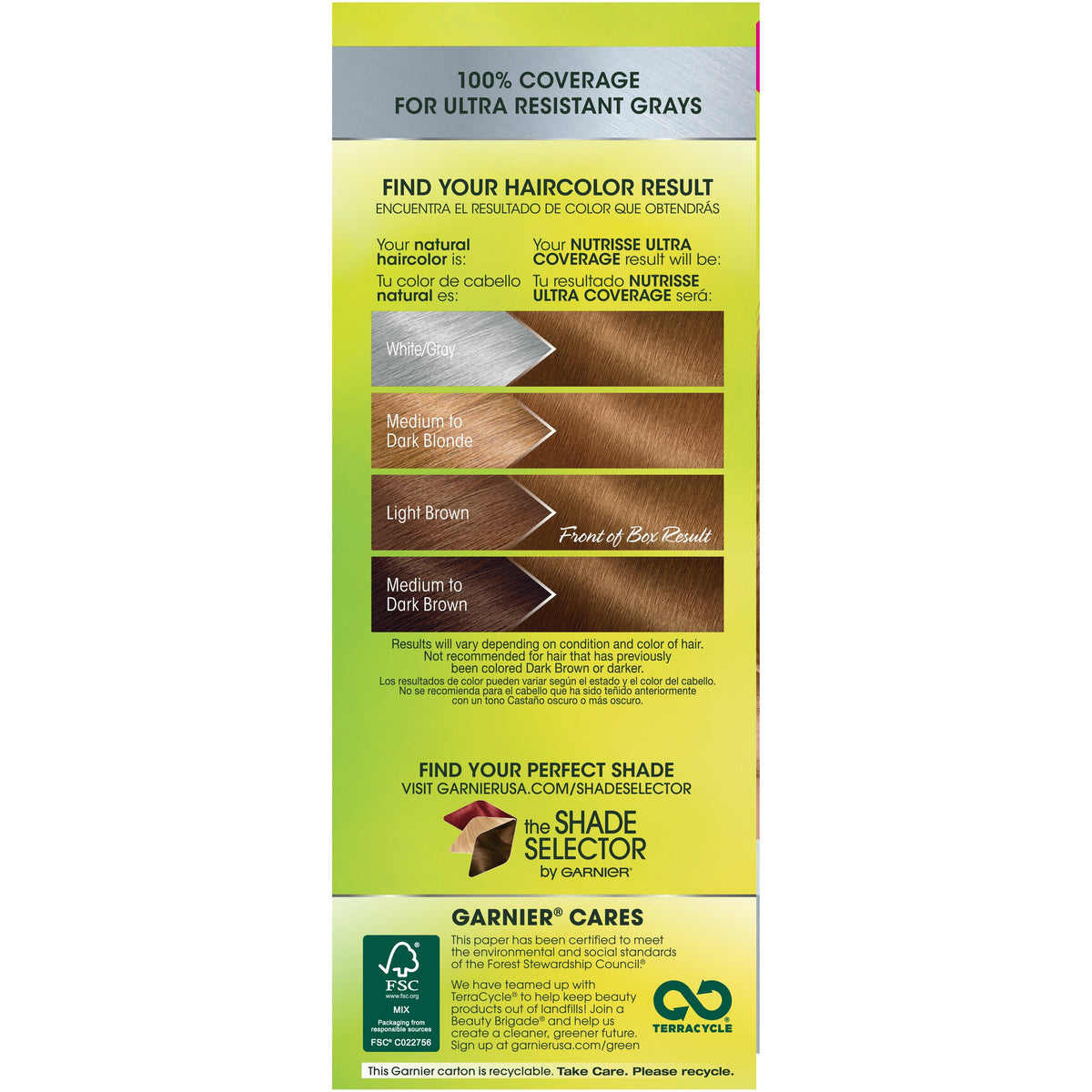 Garnier Nutrisse 630 Deep Light Golden Brown hair dye application process