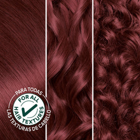 Garnier Nutrisse hair color kit showing packaging and contents