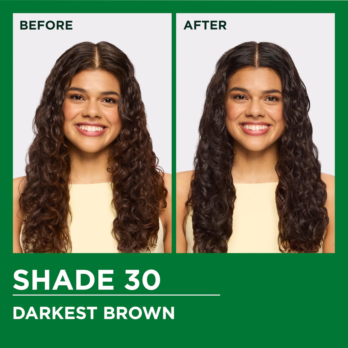 Garnier Nutrisse hair color results on dark hair