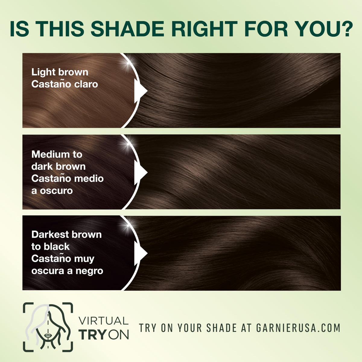 Garnier Nutrisse hair color shade chart