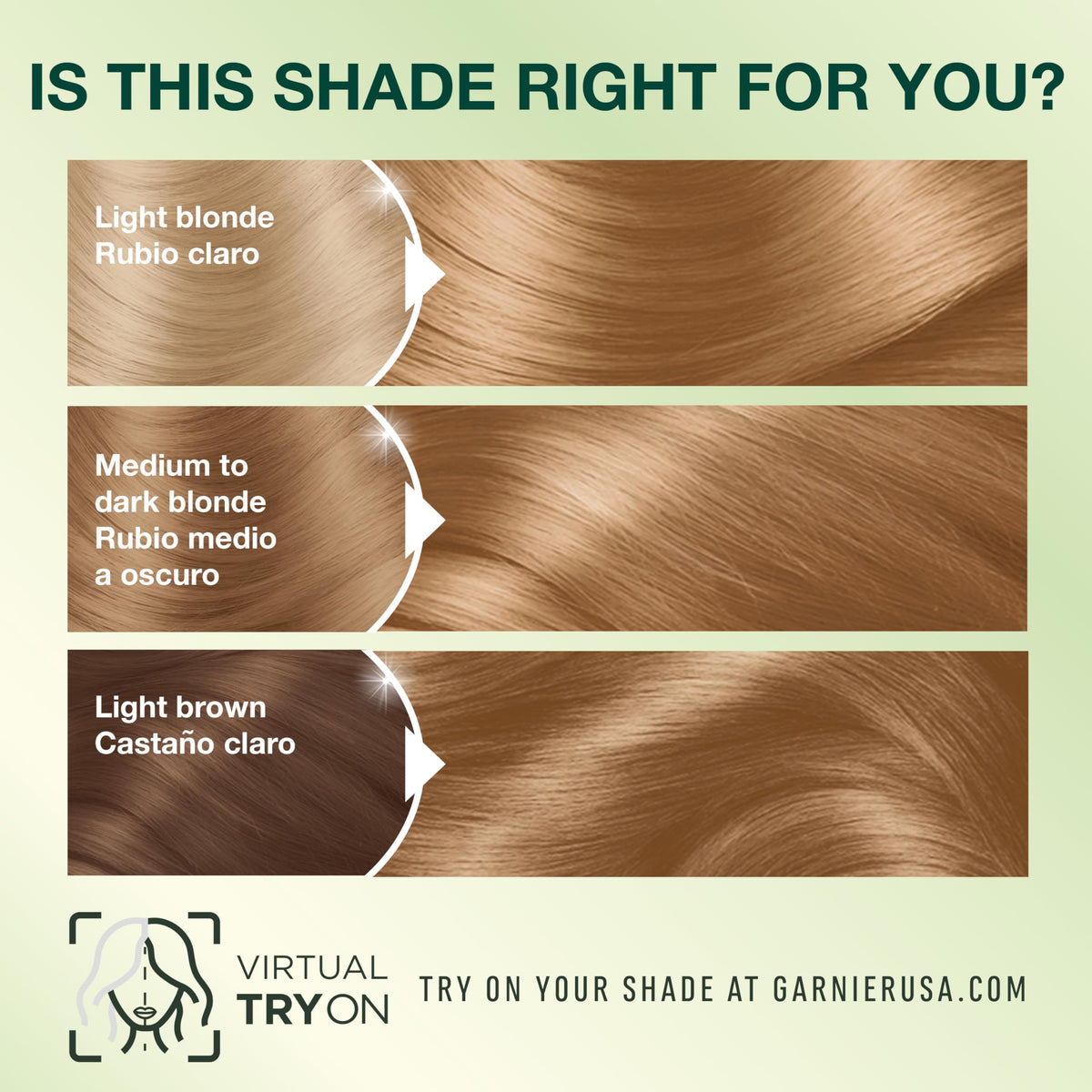 Garnier Nutrisse hair colour application process on hair