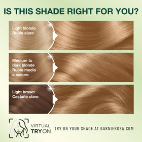 Garnier Nutrisse hair colour application process on hair