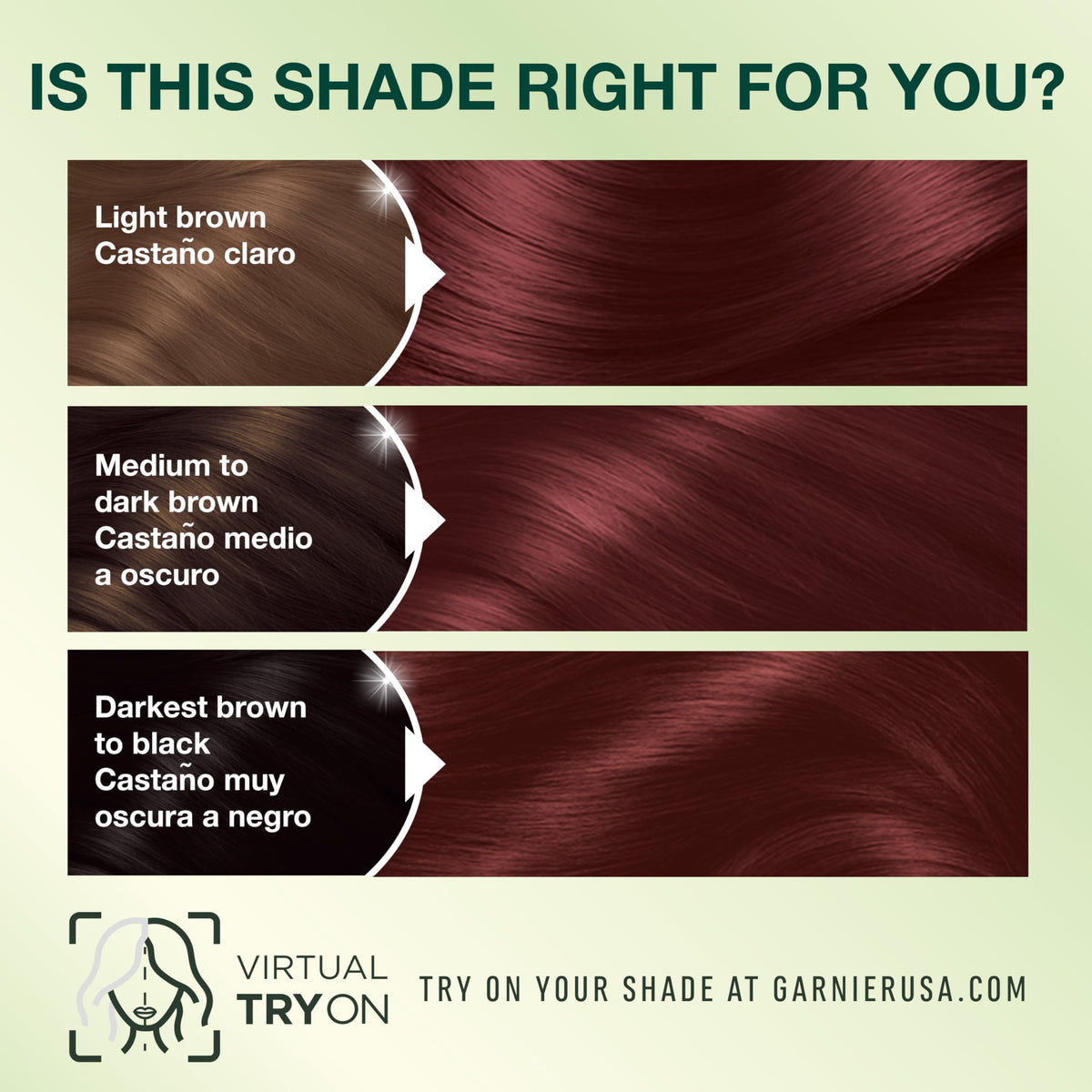 Garnier Nutrisse hair colour before and after results
