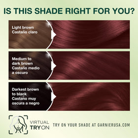Garnier Nutrisse hair colour before and after results