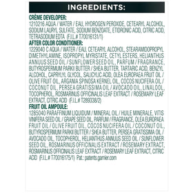 Garnier Nutrisse hair dye before and after color comparison