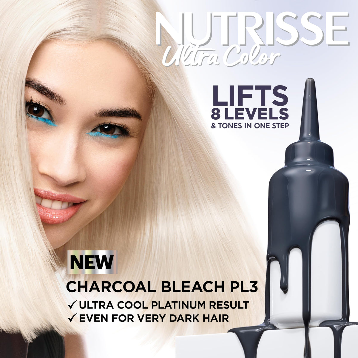 Garnier Nutrisse hair dye packaging with oil ampoule