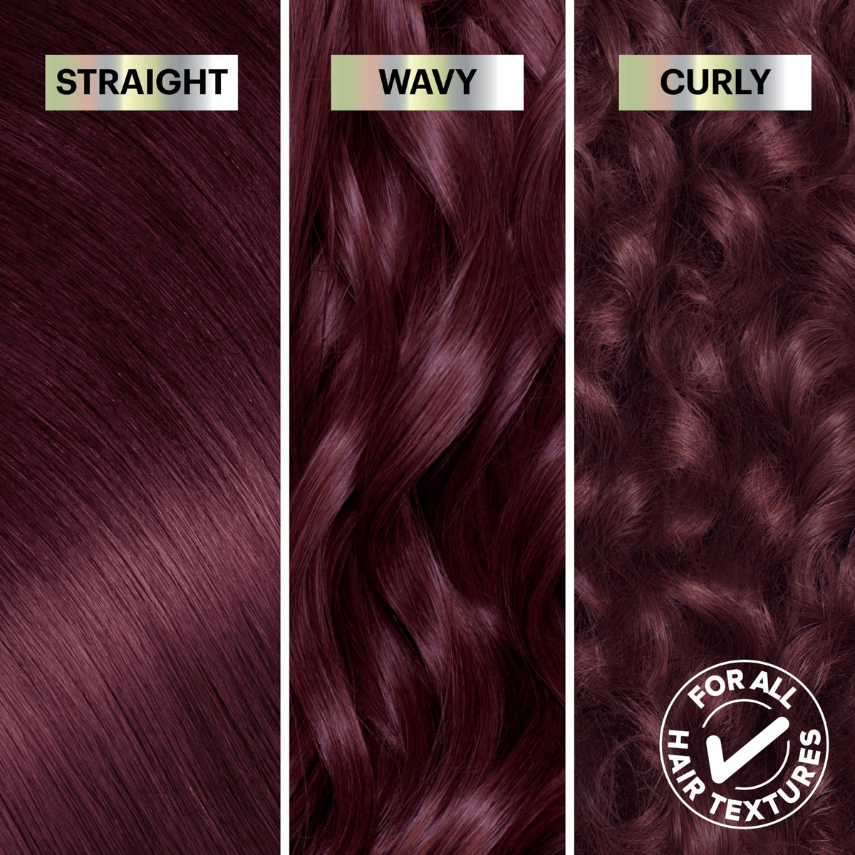 Garnier Nutrisse Ultra Color Hair Dye BR3 Intense Burgundy before and after results