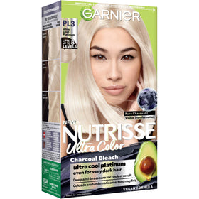 Garnier Nutrisse Ultra Color Hair Dye PL3 Ultra Cool Platinum front view