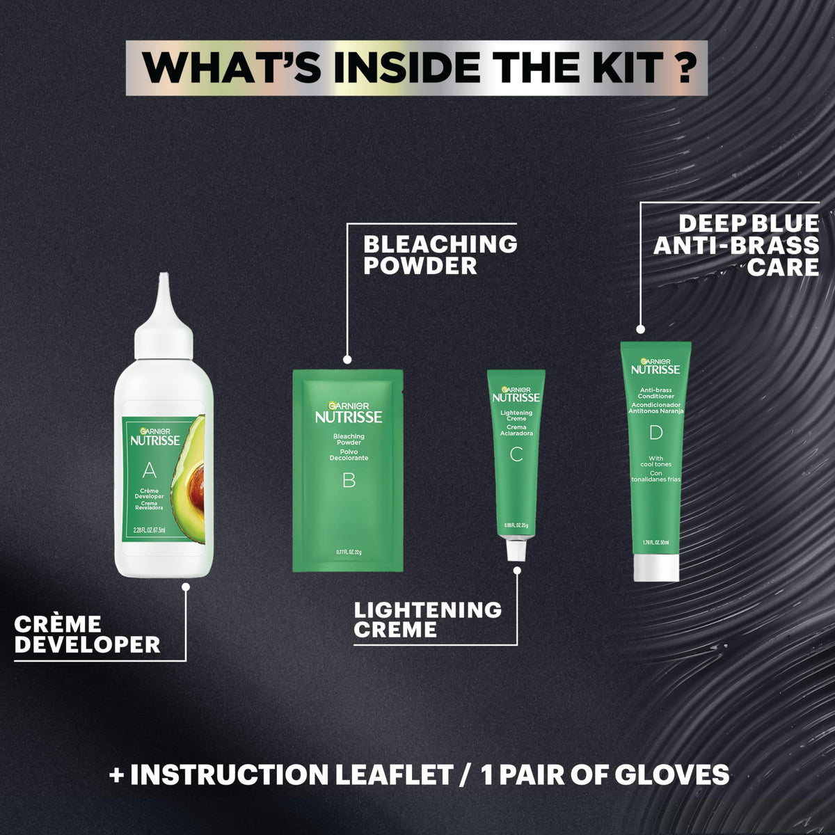 Garnier Nutrisse Ultra Color Hair Dye with gloves and instructions