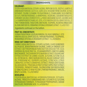 Garnier Nutrisse Ultra Coverage Hair Color Deep Soft Black ingredients list