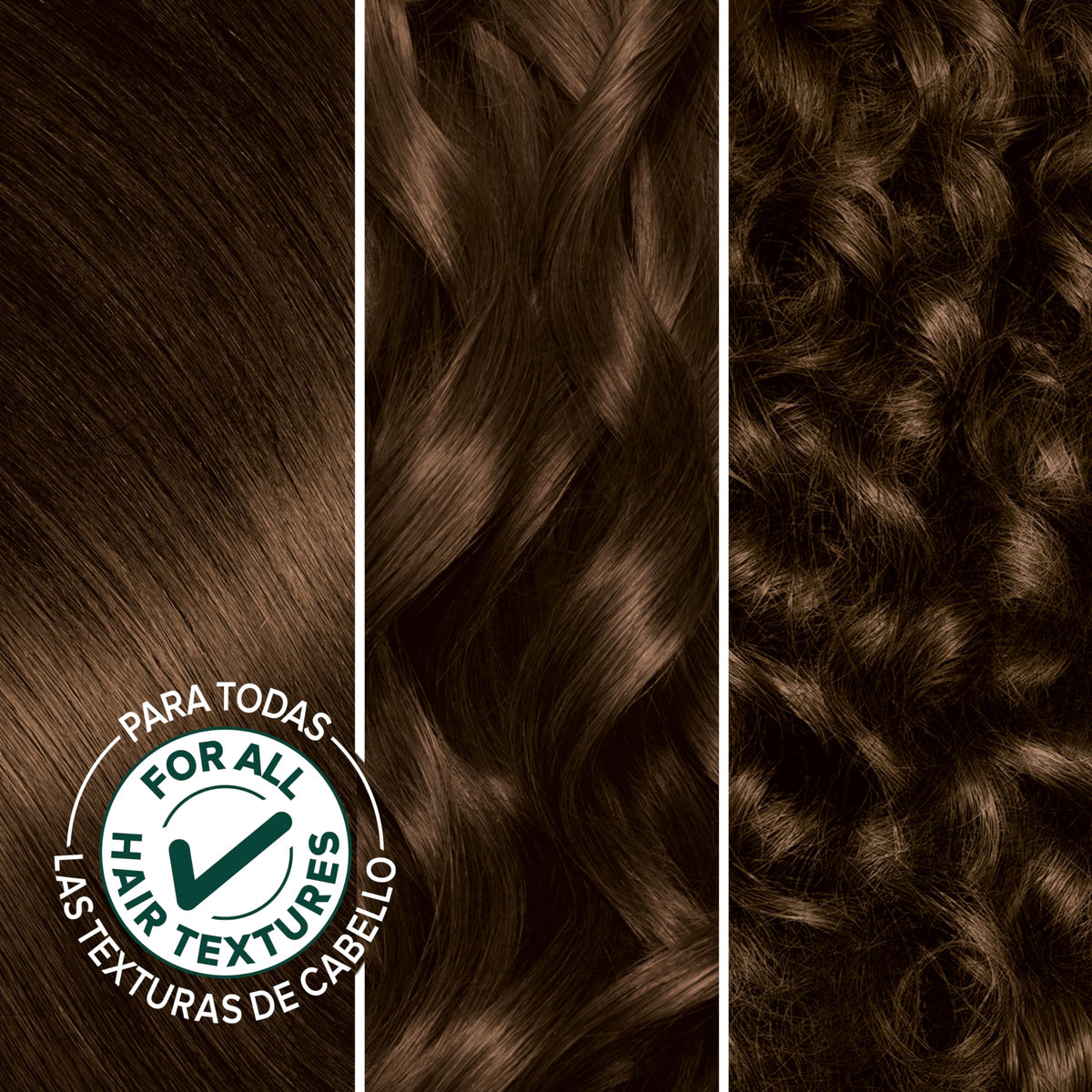 Garnier Nutrisse Ultra Crème Hair Color 33 Darkest Golden Brown contents including colorant, developer, and oil ampoule