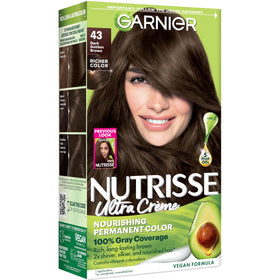 Garnier Nutrisse Ultra Crème Hair Color 43 Dark Golden Brown front view
