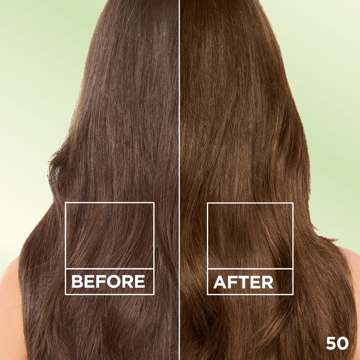 Garnier Nutrisse Ultra Crème Hair Color 50 Medium Natural Brown application process