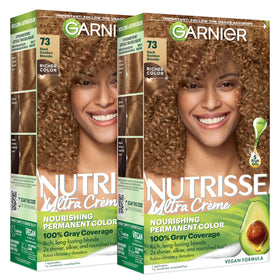 Garnier Nutrisse Ultra Crème Hair Color 73 Dark Golden Blonde packaging front view