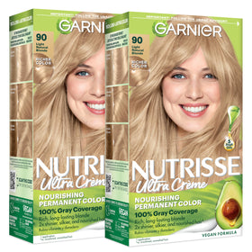 Garnier Nutrisse Ultra Crème Hair Color 90 Light Natural Blonde packaging front view