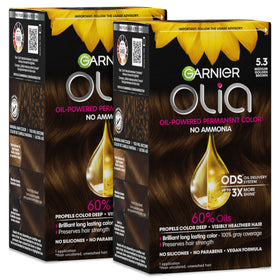 Garnier Olia 5.3 Medium Golden Brown hair color box front view