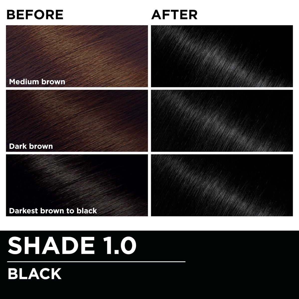 Garnier Olia Hair Color 1.0 Black with natural flower oils