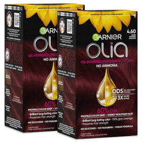 Garnier Olia Hair Color 4.60 Dark Intense Auburn packaging front view