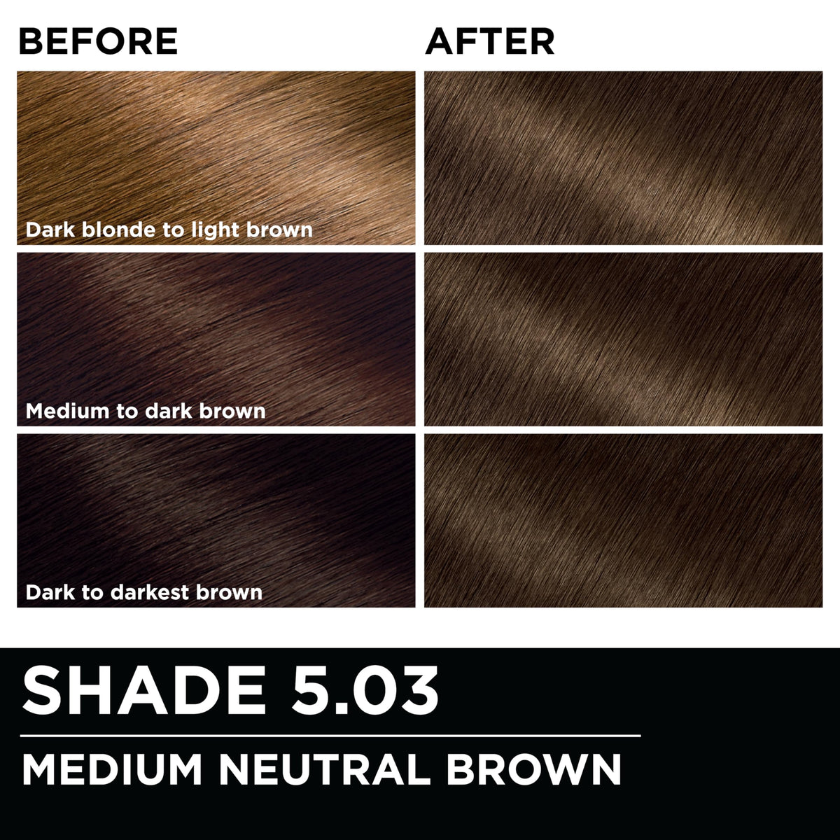 Garnier Olia Hair Color 5.03 Medium Neutral Brown after-color conditioner
