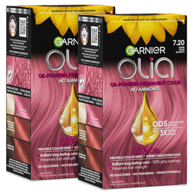 Garnier Olia Hair Color 7.20 Dark Rose Quartz packaging front view