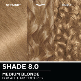 Garnier Olia Hair Color 8.0 Medium Blonde application process