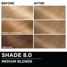 Garnier Olia Hair Color 8.0 Medium Blonde gloves included