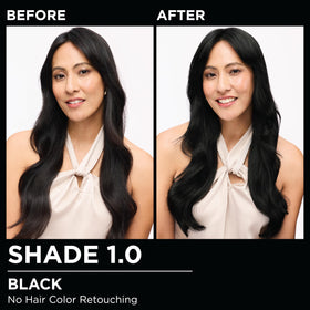 Garnier Olia Hair Color application process with gloves