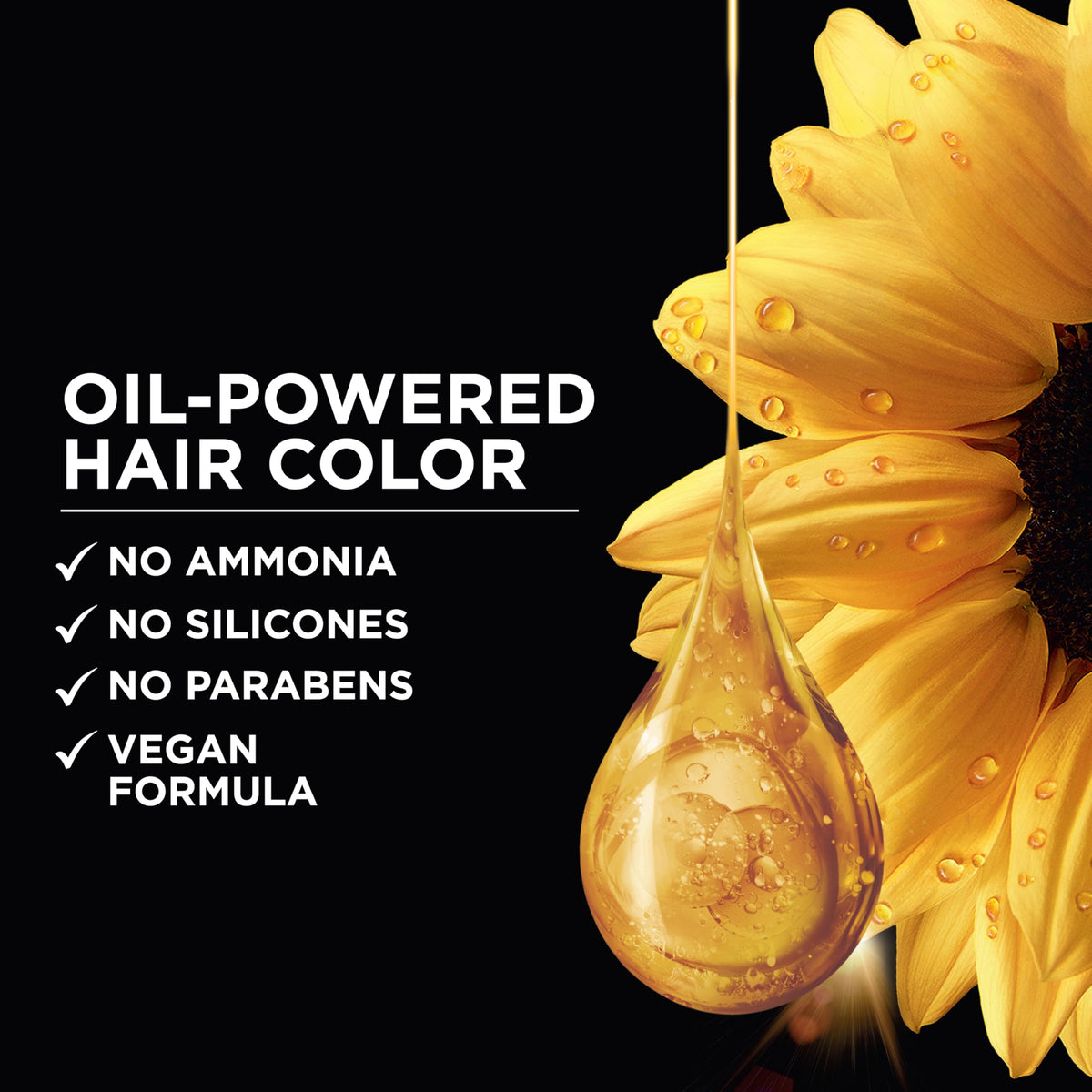 Garnier Olia Hair Color gloves included in the kit