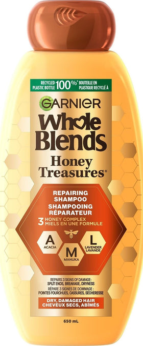 Garnier Whole Blends Repairing Shampoo Honey Treasures front view