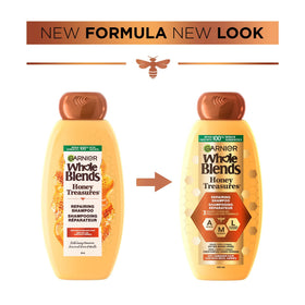 Garnier Whole Blends Repairing Shampoo Honey Treasures packaging details