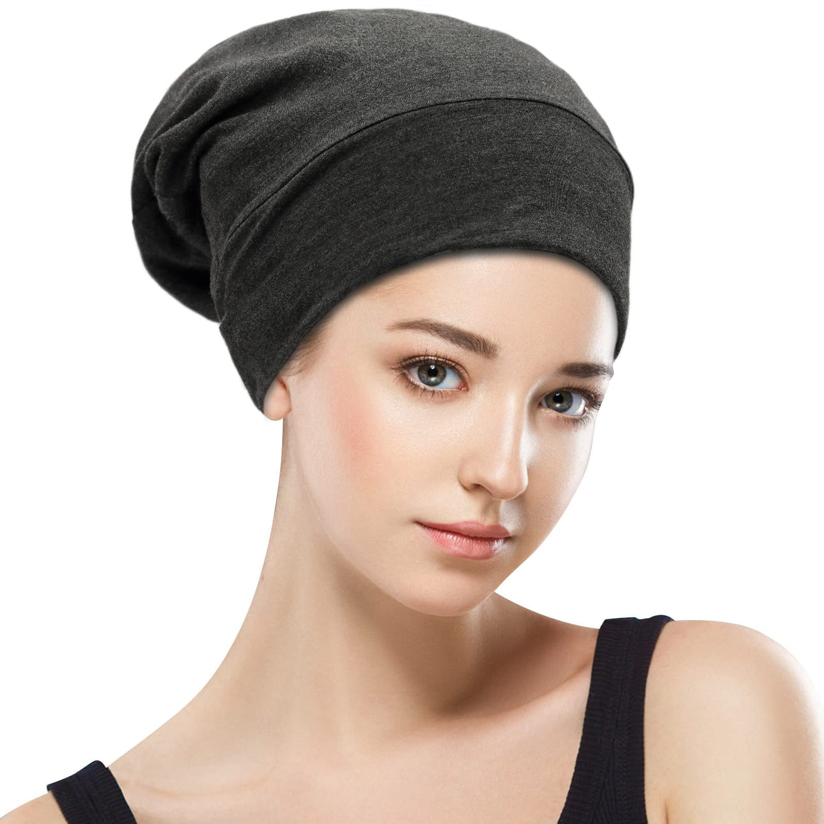 GB Selected Silk Satin Lined Bonnet Sleep Cap back view