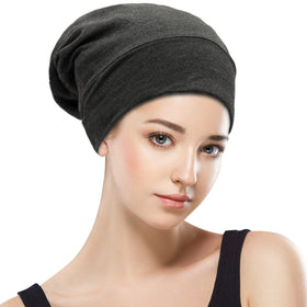 GB Selected Silk Satin Lined Bonnet Sleep Cap back view