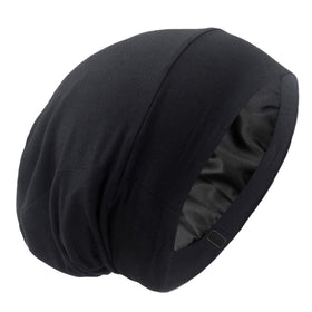 GB Selected Silk Satin Lined Bonnet Sleep Cap front view