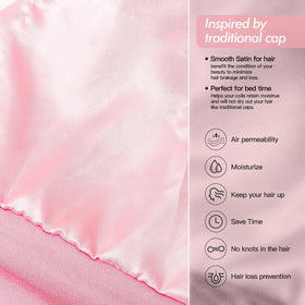 GB Selected Sleep Cap worn by a model with curly hair