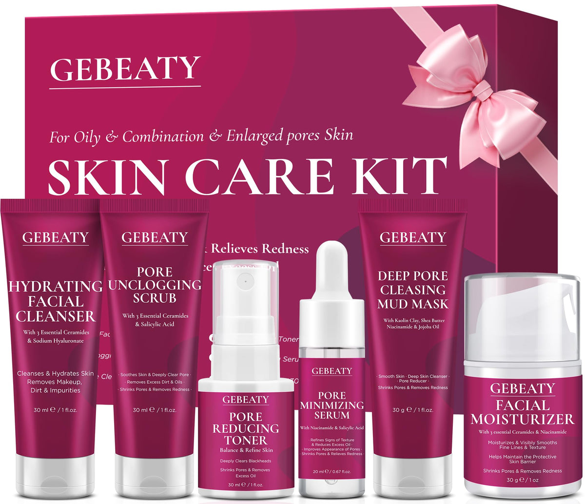 GEBEATY 6 PCS Skin Care Set packaging front view