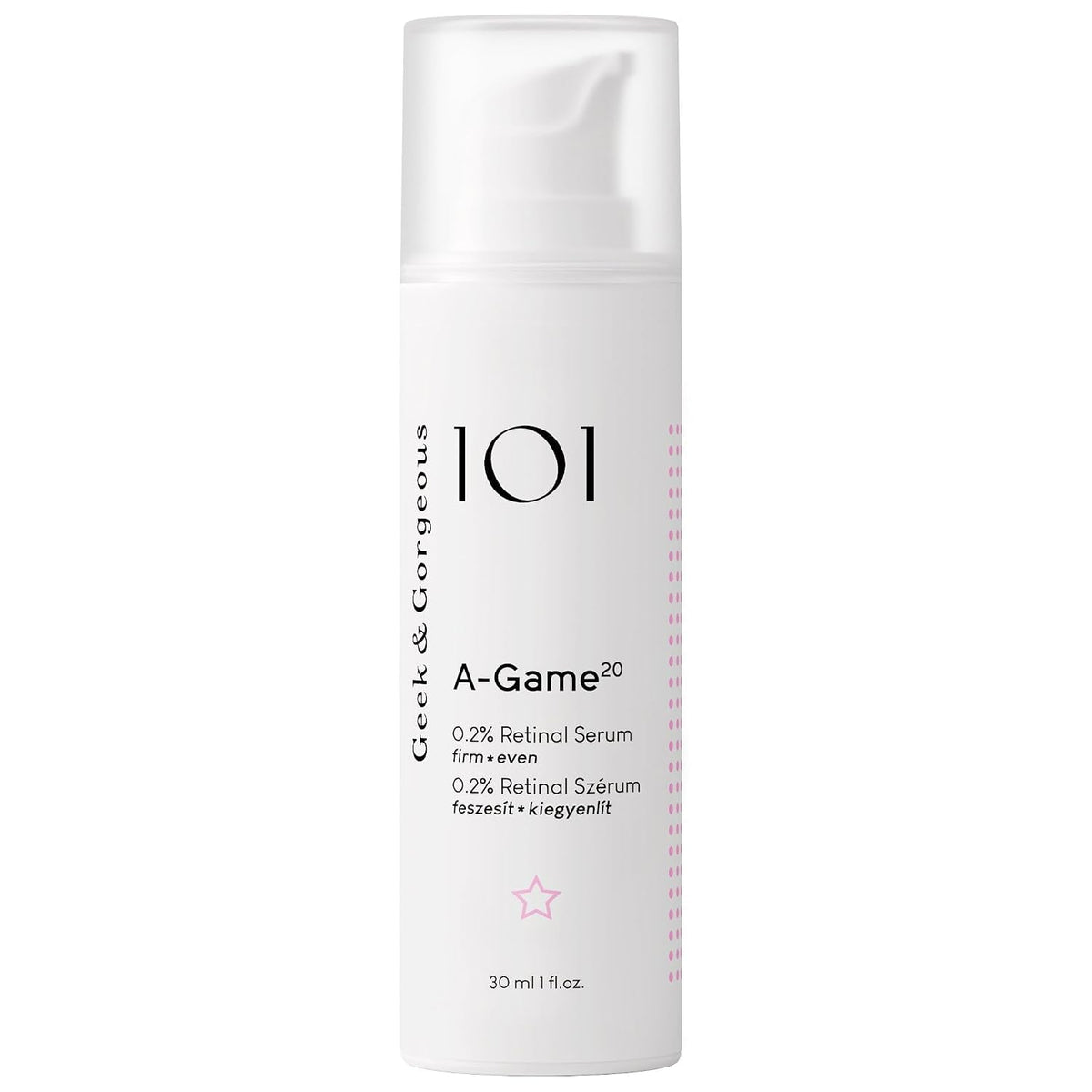 Geek & Gorgeous A-Game 20 Retinal Serum 0.2% front view