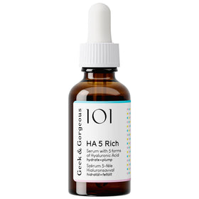 Geek & Gorgeous HA 5 Rich Serum application on face