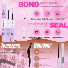 Geeneiya BROWN VENUS Lashes cluster application process