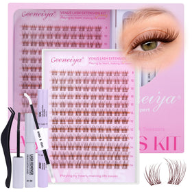 Geeneiya BROWN VENUS Lashes Clusters Kit packaging front view
