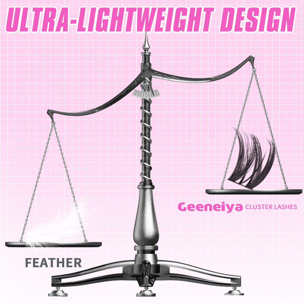 Geeneiya FLORA Lashes Clusters Kit packaging with product details