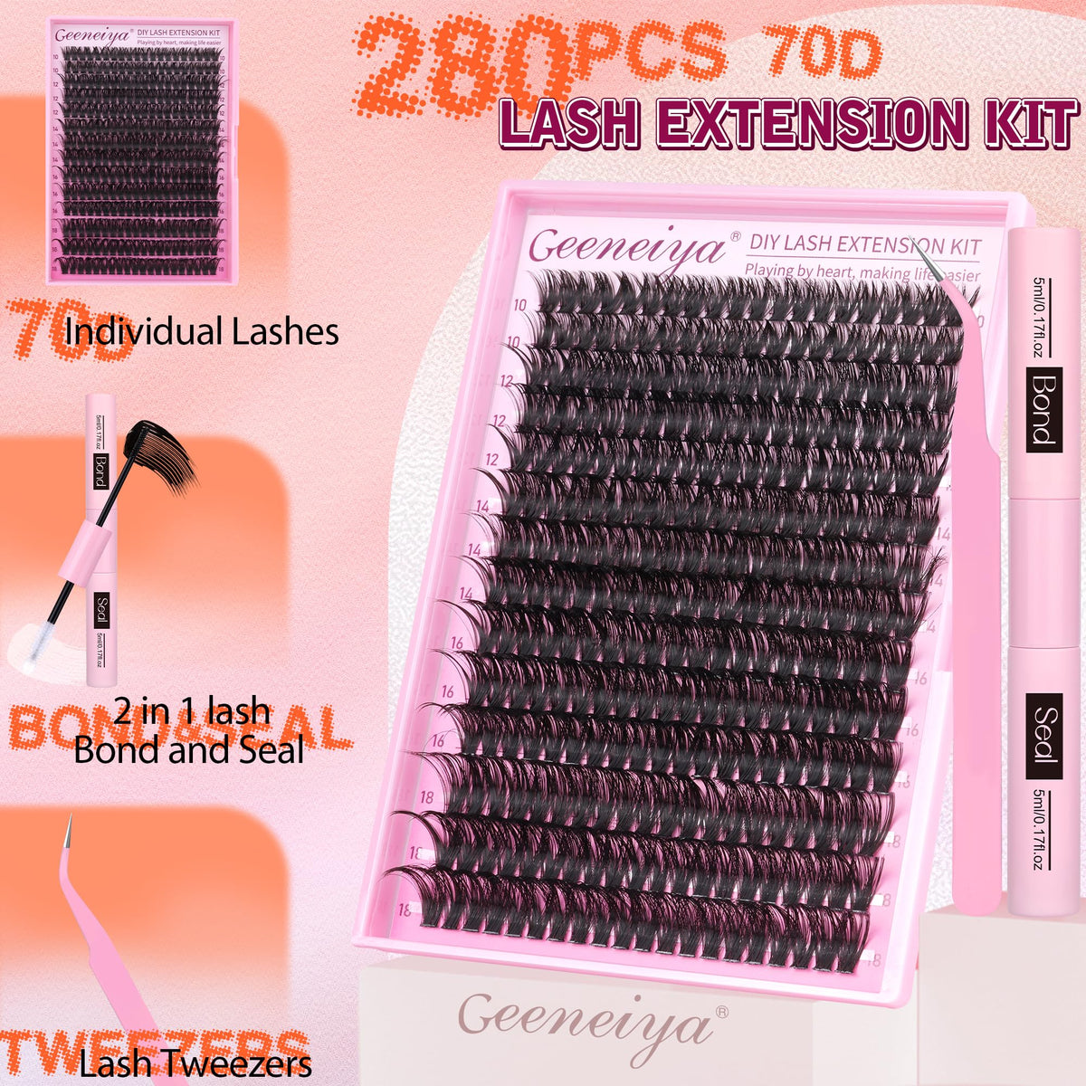 Geeneiya lash bond and seal 10ML bottle