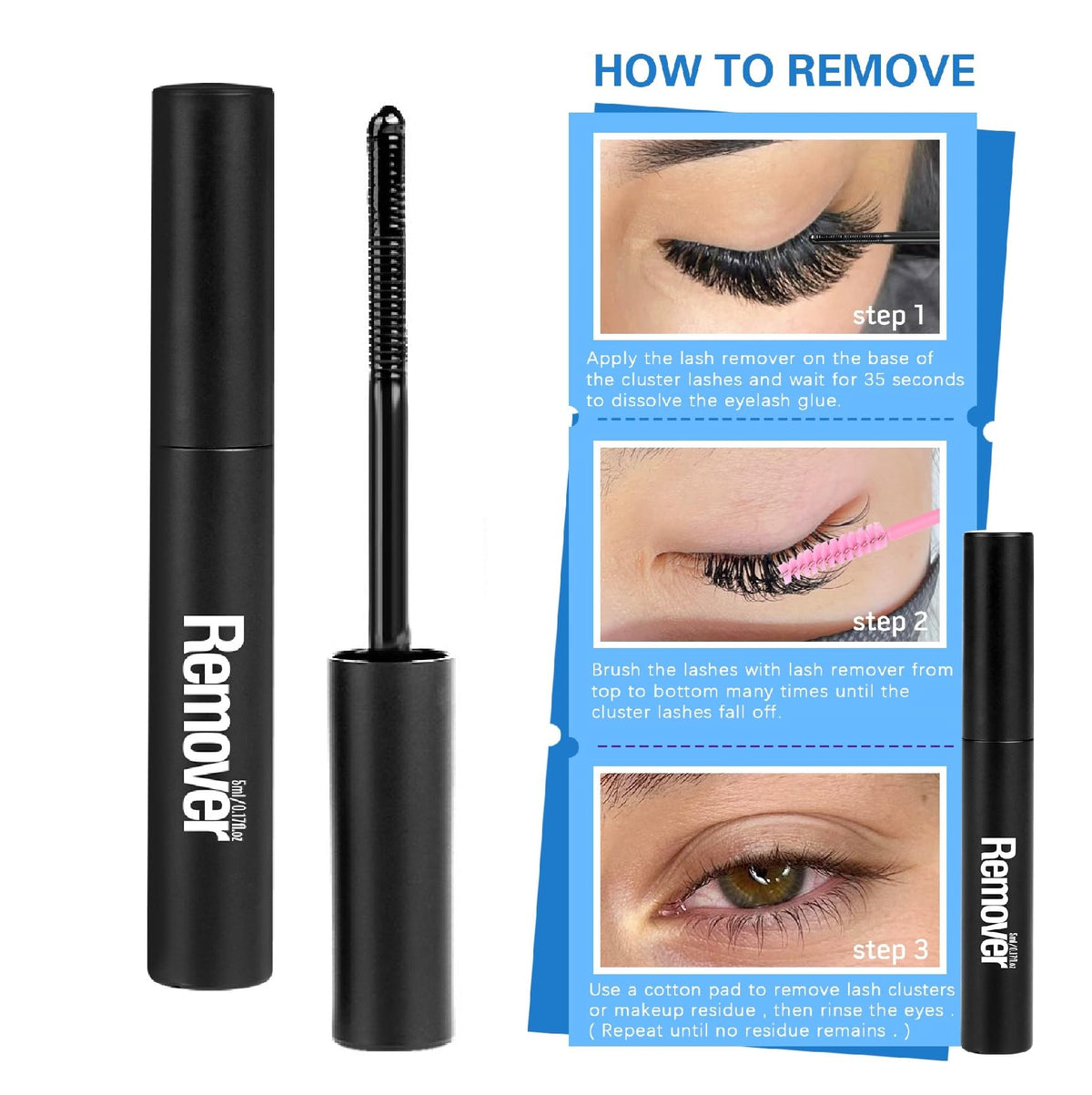 Geeneiya lash bond and seal glue bottle